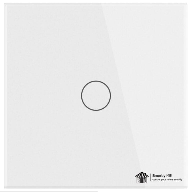 Smartly ME WiFi Smart Wall Light Switch White 1 Gang No Neutral Required