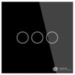 Smartly ME WiFi Smart Wall Light Switch Black 3 Gang No Neutral Required