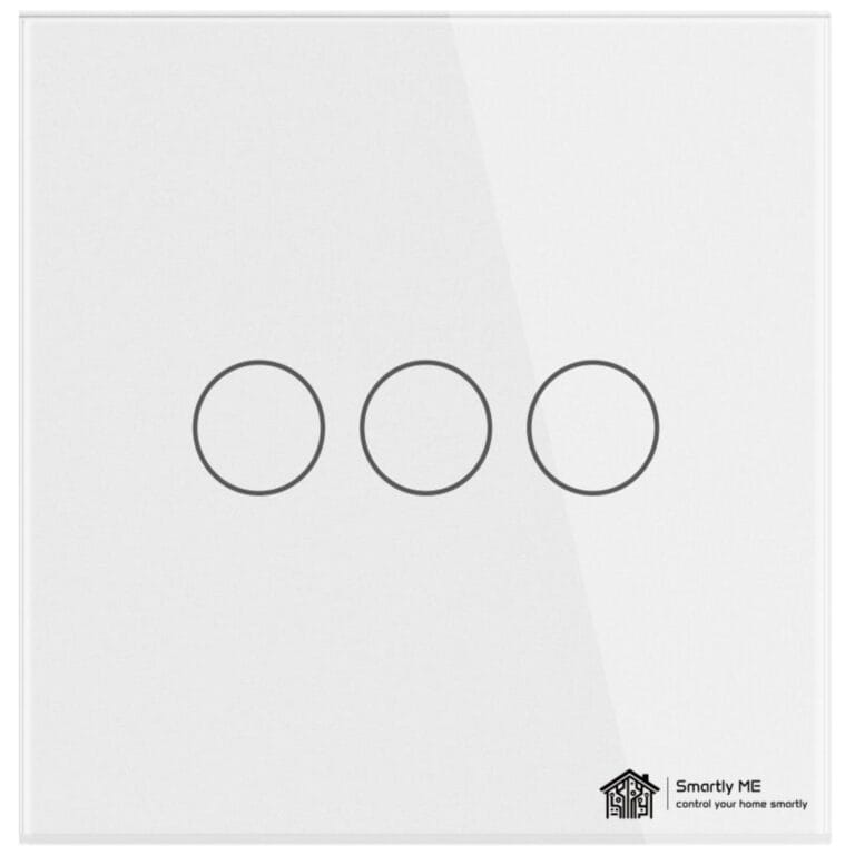 Smartly ME WiFi Smart Wall Light Switch White 3 Gang No Neutral Required